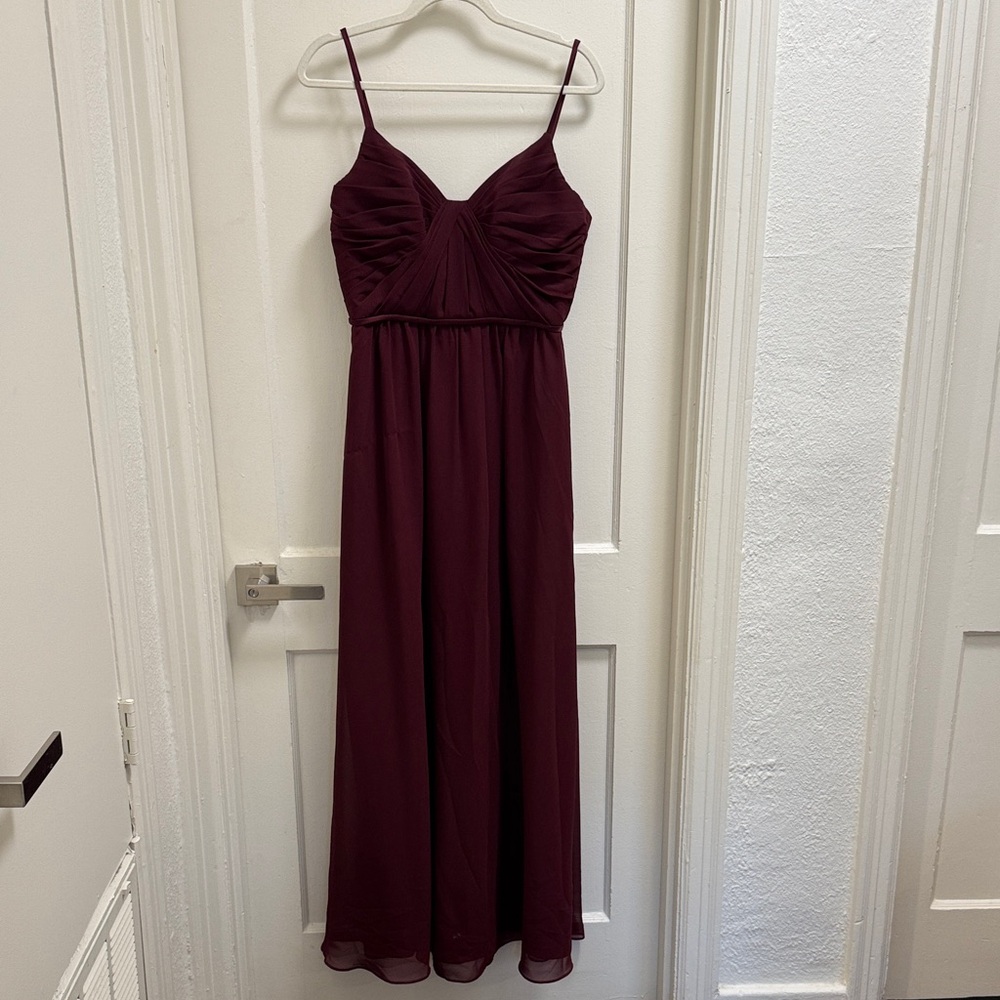 SORELLA VITA Deep Burgundy Maxi Dress